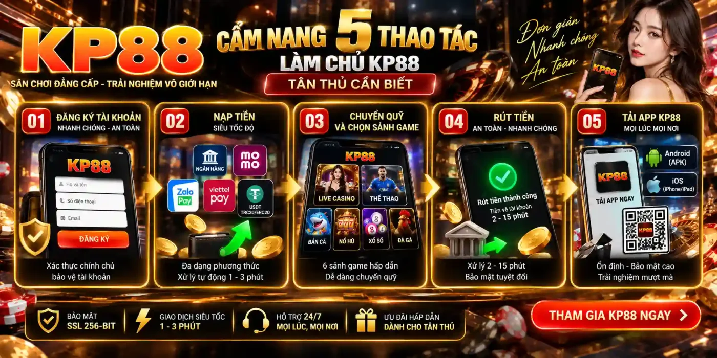 KP88 17 Cẩm nang 5 thao tác làm chủ KP88 tân thủ cần biết