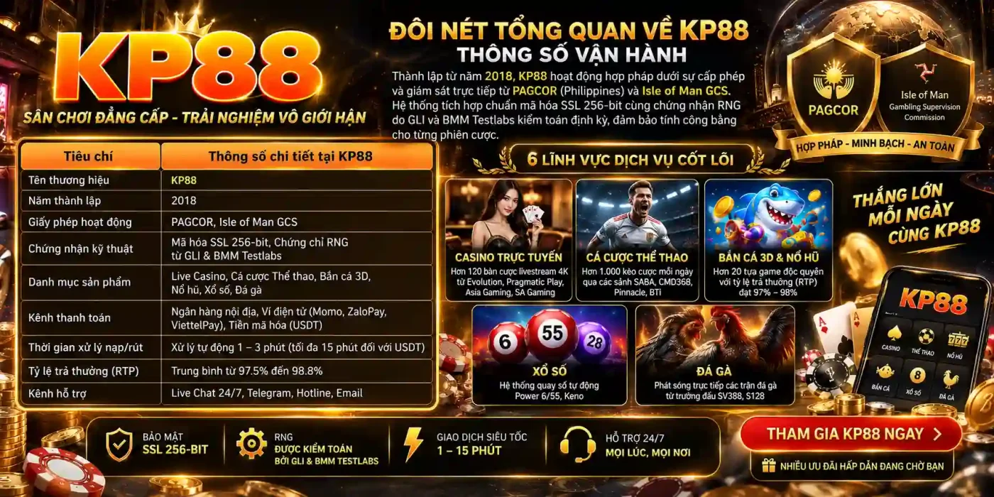 KP88 11 Đôi nét tổng quan về KP88 - Thông số vận hành