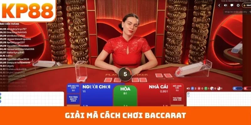cách chơi baccarat