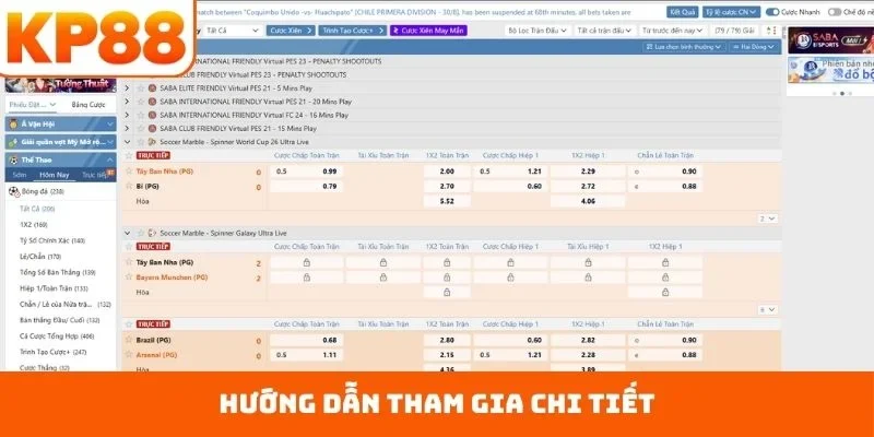 Thể Thao KP88 4 Hướng dẫn tham gia chi tiết