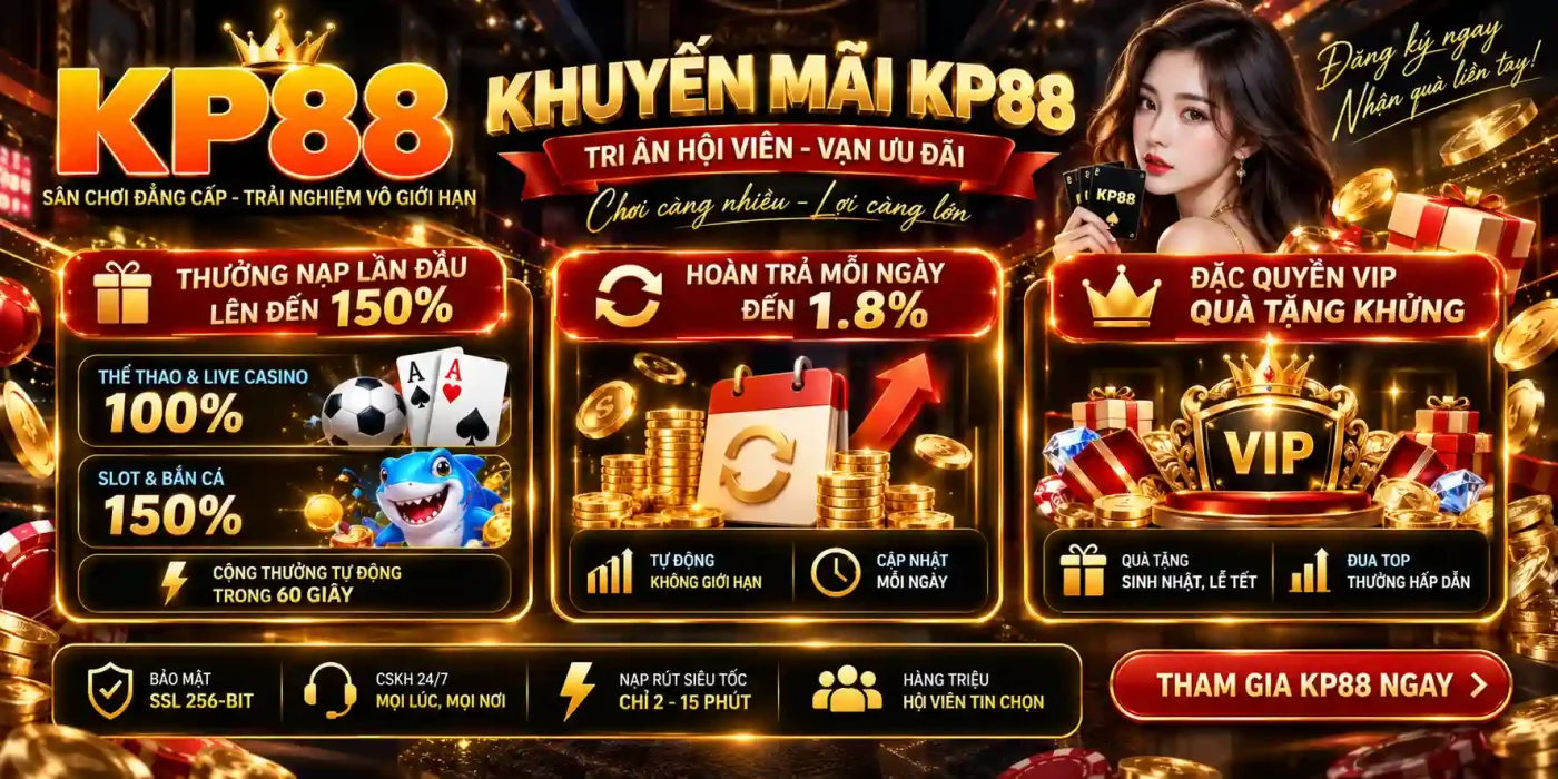 KP88 19 Khuyến mãi KP88 - Lời tri ân từ nhà cái chúng tôi đến khách hàng